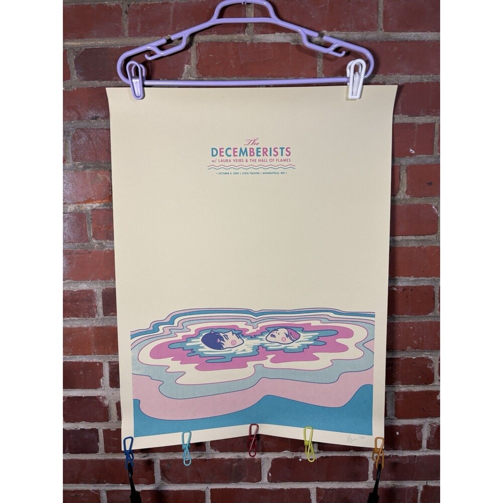 Aesthetic Apparatus The Decemberists State Theater 2009 19x25 Gig Poster 1/165